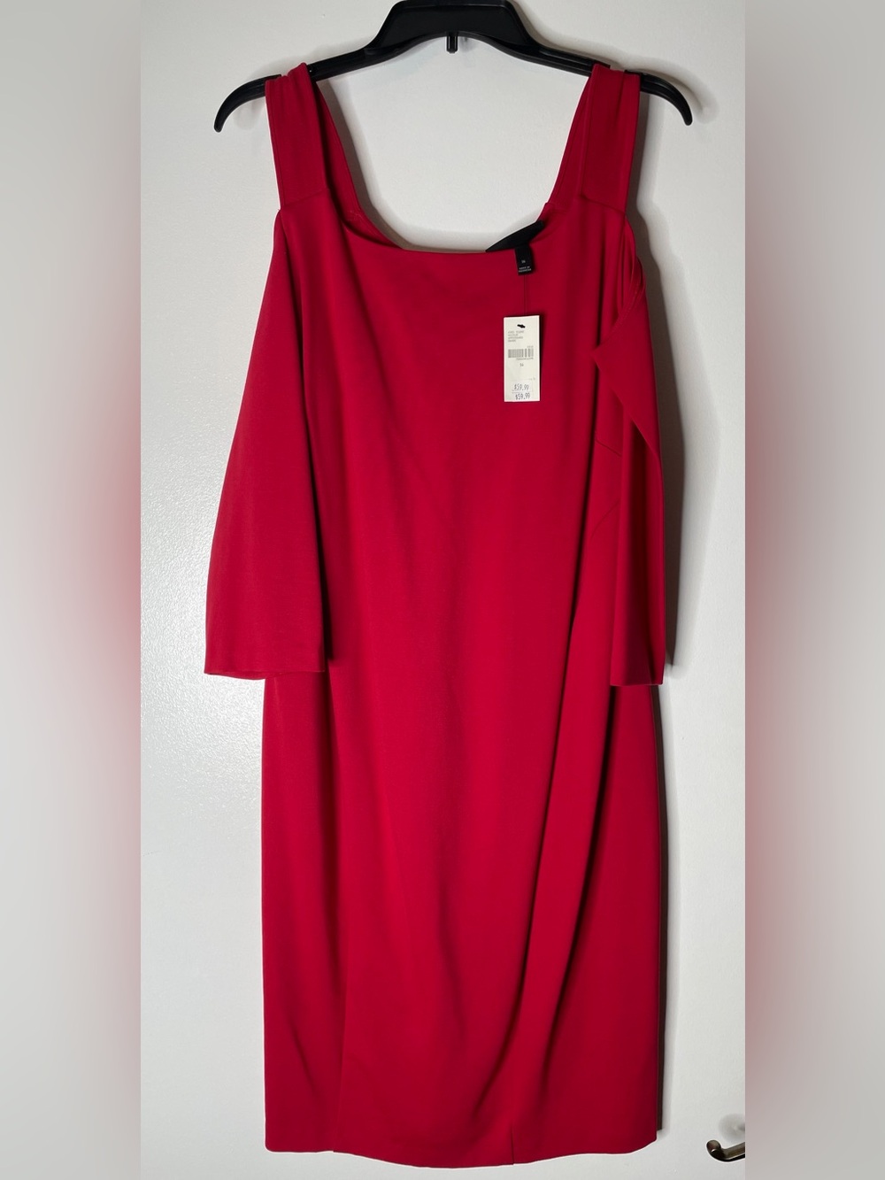 Elegant Red cold shoulder Women's Dress - Lane Bryant